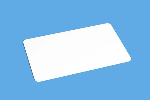 Mock up of a rounded corner card - 3d rendering Stock Illustration