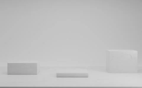 Mock up scene geometry shape podium for product presentation branding and Stock Illustration