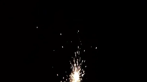 Mock-up with sparkling elements of New Year and Christmas pyrotechnics. Stock Footage 154180145