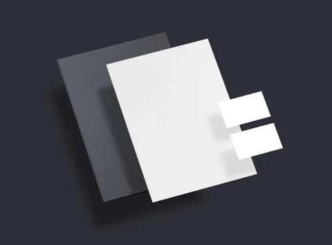 Mock-up. Template for branding identity. Folder for placing your design. Stock Photos