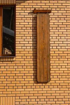 Mock up on texture of an orange brick wall Stock Photos