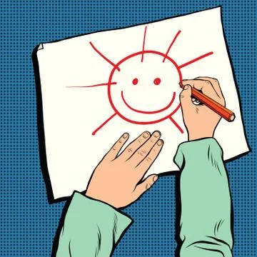 Mock up top view of workplace designer Stock Illustration
