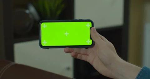 Mock-up for Tracking or Watching Content Close-up. Modern Life of Caucasian man Stock Footage 130241044