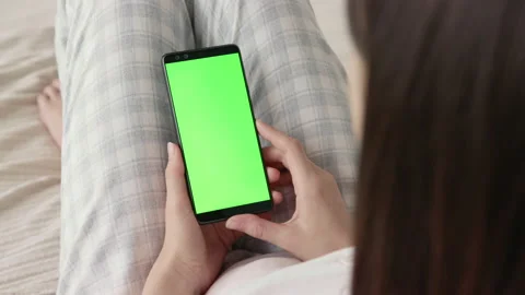 Mock-up for Tracking or Watching Content Closeup. Casual Relax Life of Beautiful Stock Footage 199477012