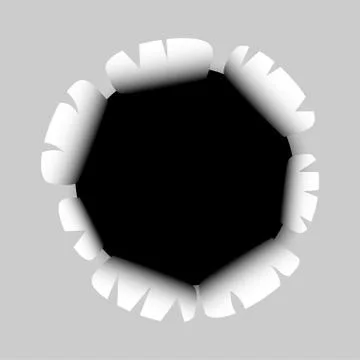 Mock up vector black hole Stock Illustration