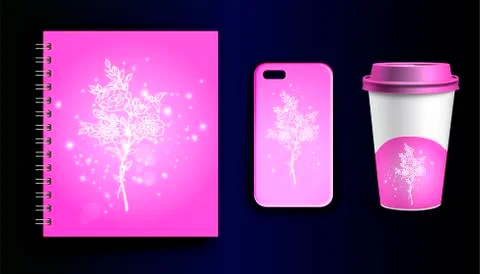 Mock Up Vector Objects Set Stock Illustration