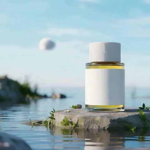 A mock-up of a vitamin bottle Video stock 314811469