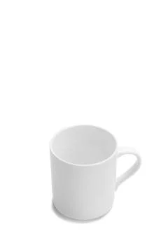 Mock up white ceramic mug, cup with copy space on isolated white Stock-Fotos