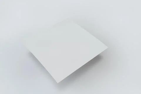Mock-up white cover a square Stock Illustration