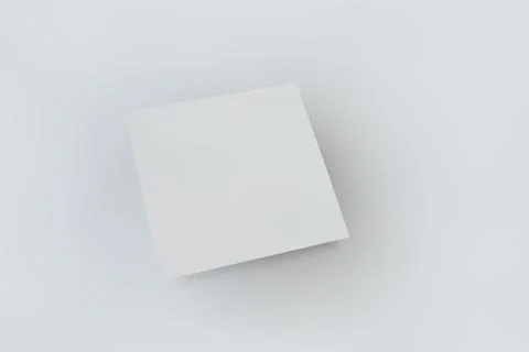 Mock-up white cover a square Stock Illustration