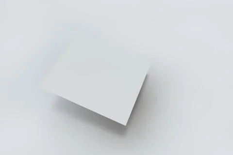Mock-up white cover a square Stock Illustration