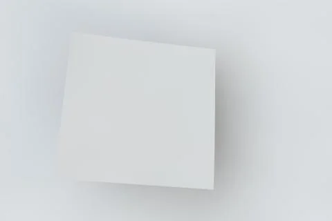 Mock-up white cover a square Stockillustratie