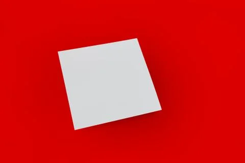 Mock-up white cover a square 스톡 일러스트