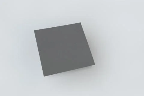 Mock-up white cover a square Illustrazione stock