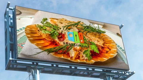 Mockup - 1. Dynamic street slideshow, billboard.  Stock After Effects