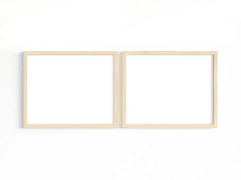 Mockup of 2 frames to display your work. 3D illustration. Stock-Illustration