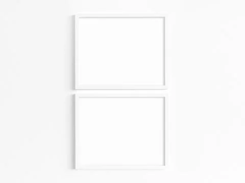 Mockup of 2 frames to display your work. Foto stock