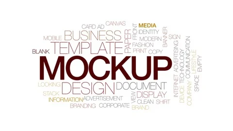 Mockup animated word cloud, text design ... | Stock Video | Pond5