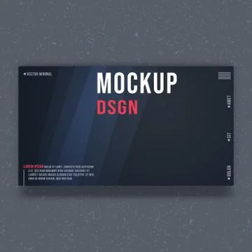Mockup background template. Mock up minimal design Stock Illustration