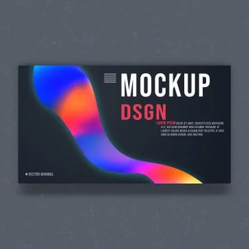 Mockup background template. Mock up minimal design Stock Illustration