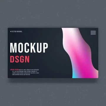 Mockup background template. Mock up minimal design Stock Illustration