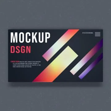 Mockup background template. Mock up minimal vector design Stock Illustration