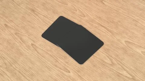 Mockup of blank black square beer coasters Stockillustratie