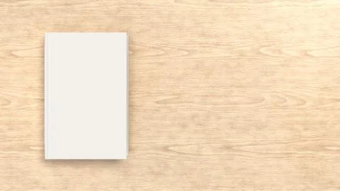 Mockup of blank vertical book Illustrazione stock
