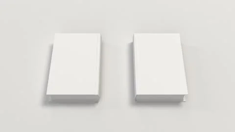 Mockup of blank vertical book Stock Illustration