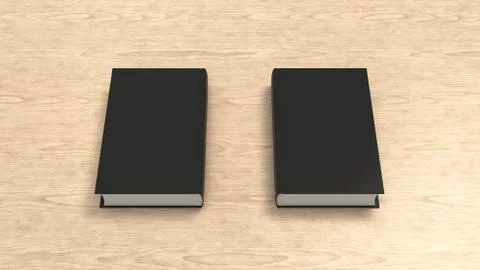Mockup of blank vertical book Stock Illustration