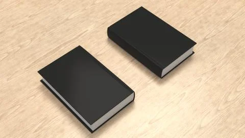 Mockup of blank vertical book Illustrazione stock