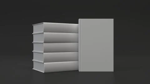 Mockup of blank vertical book Stock Illustration