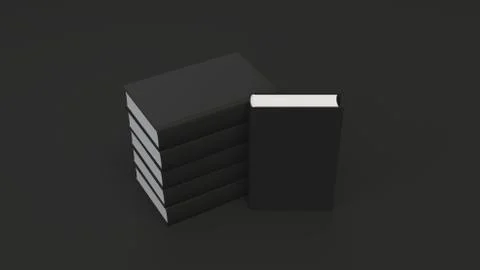 Mockup of blank vertical book Stock Illustration