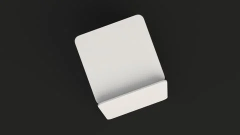 Mockup of blank white square beer coasters Stock Illustration