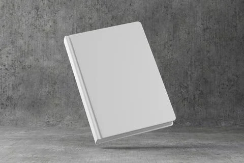 Mockup book, notepad. Blank white book for your design. Closed blank hardba.. Stock Illustration