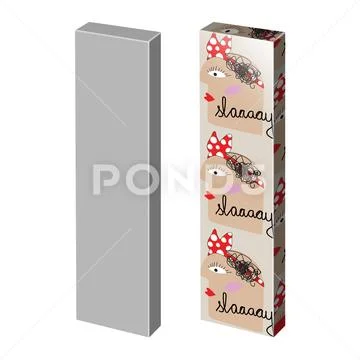 MOCKUP BOX EASY CREATE YOUR DESIGN Modello PSD