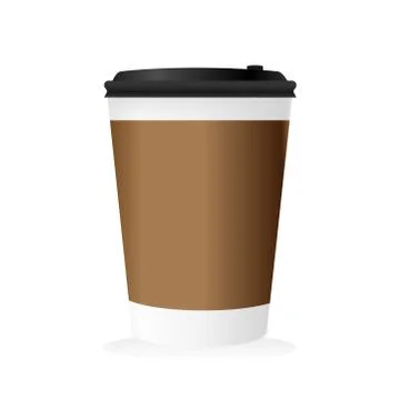 Mockup of coffee cup. Stock Illustration