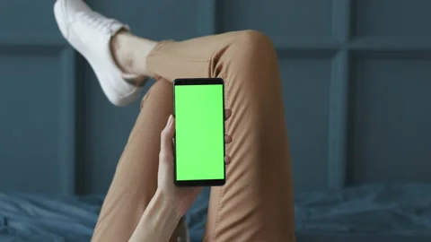 Mockup for Colour Tracking or Watching Advertising Video Content or News Blog Cl Stock Footage 199477310