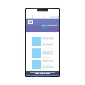 Mockup, concept website, development in smartphone 스톡 일러스트