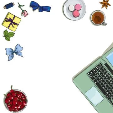 Mockup for designer Stock Illustration