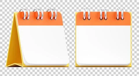 A Mockup of a Desk Calendar Stock Illustration