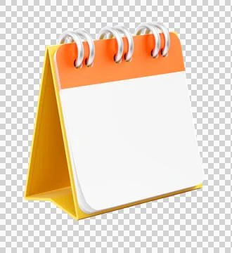 A Mockup of a Desktop Calendar Stock Illustration