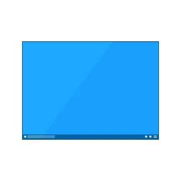 Mockup of desktop or program window isolated on white background 스톡 일러스트