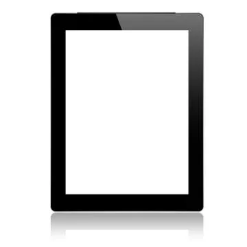 Mockup digital tablet isolated on white vector design Stock Illustration