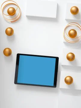 Mockup of digital tablet pc. 스톡 일러스트