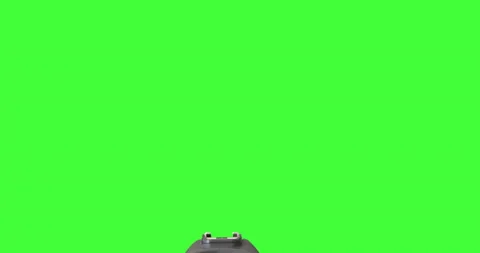 The mockup of DSLD camera isolated on keyed green screen recording video. Stock Footage 136559500