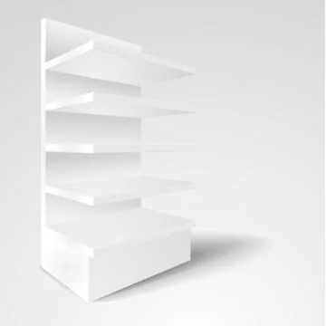 Mockup Exhibition Rack Stock Illustration