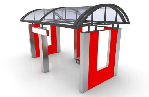 Mockup information panel illustration 3d rendering Illustrazione stock