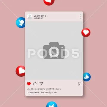 Mockup for instagram PSD Template