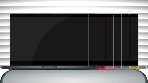 Mockup laptop Stock Illustration